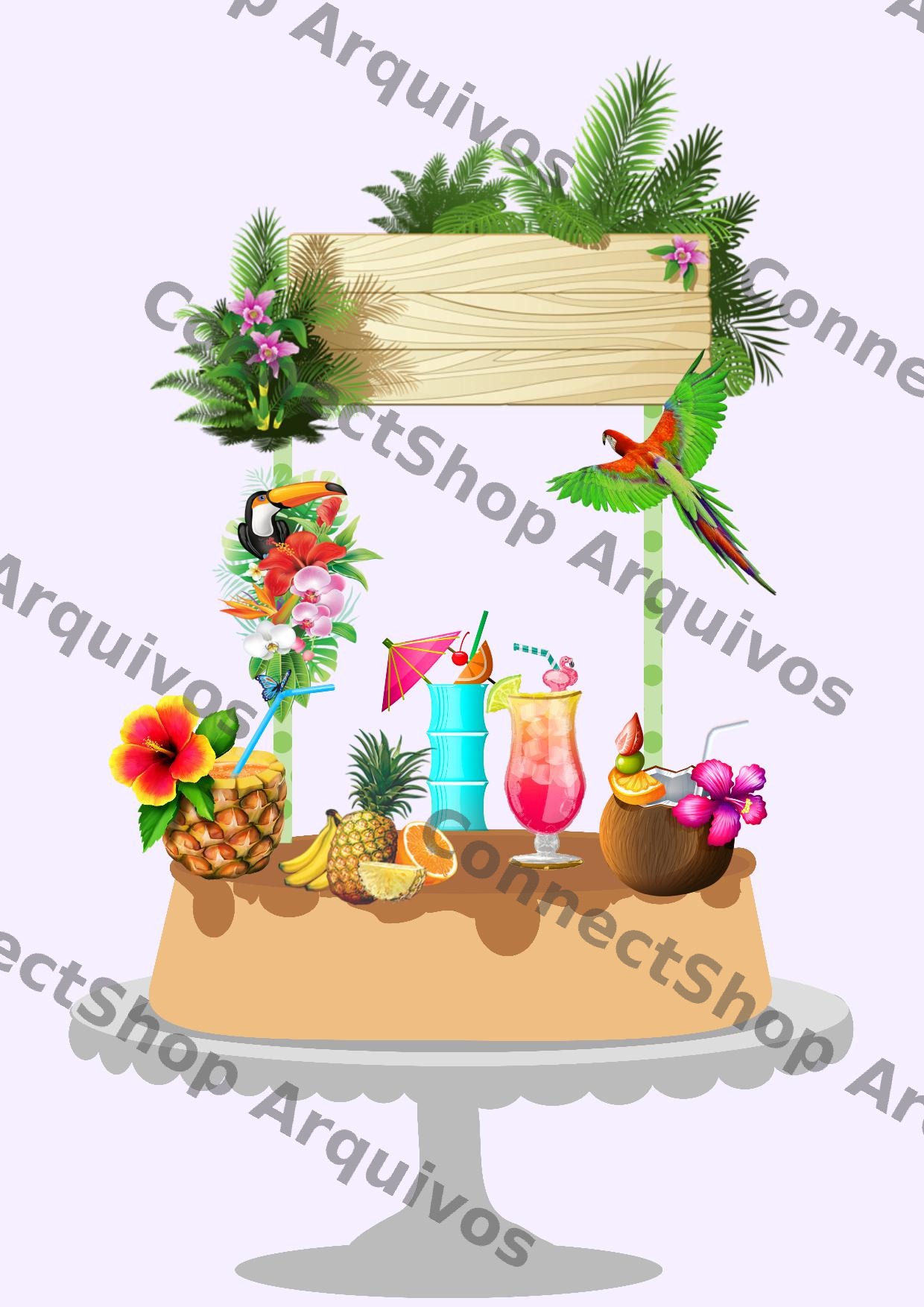 Topo de Bolo - Tropical
