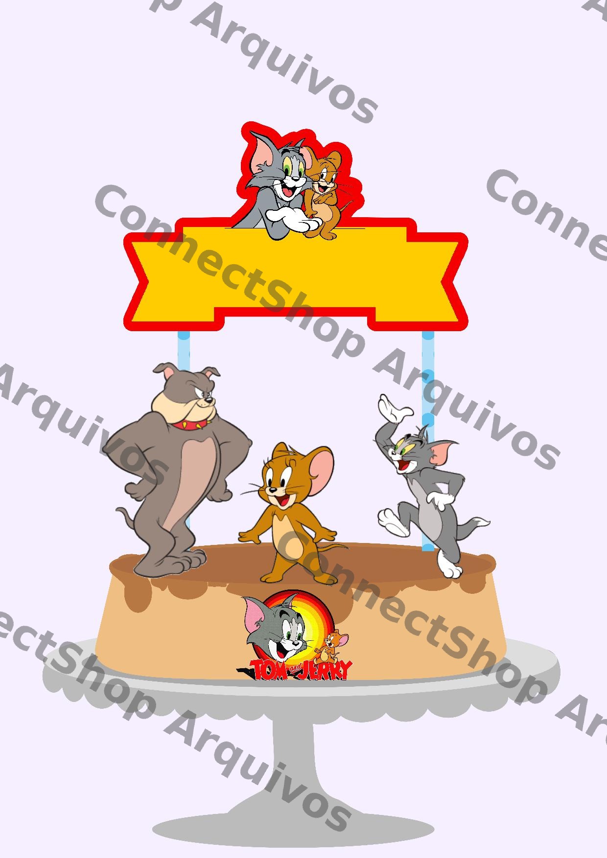 Topo de Bolo - Tom e Jerry