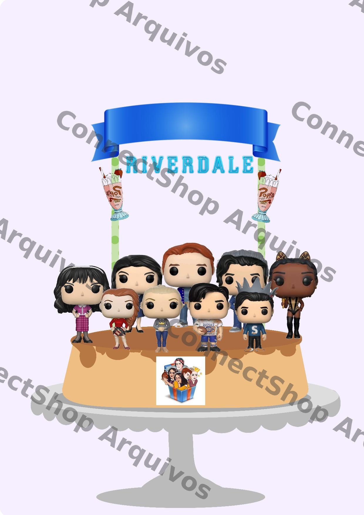 Topo de Bolo - Riverdale