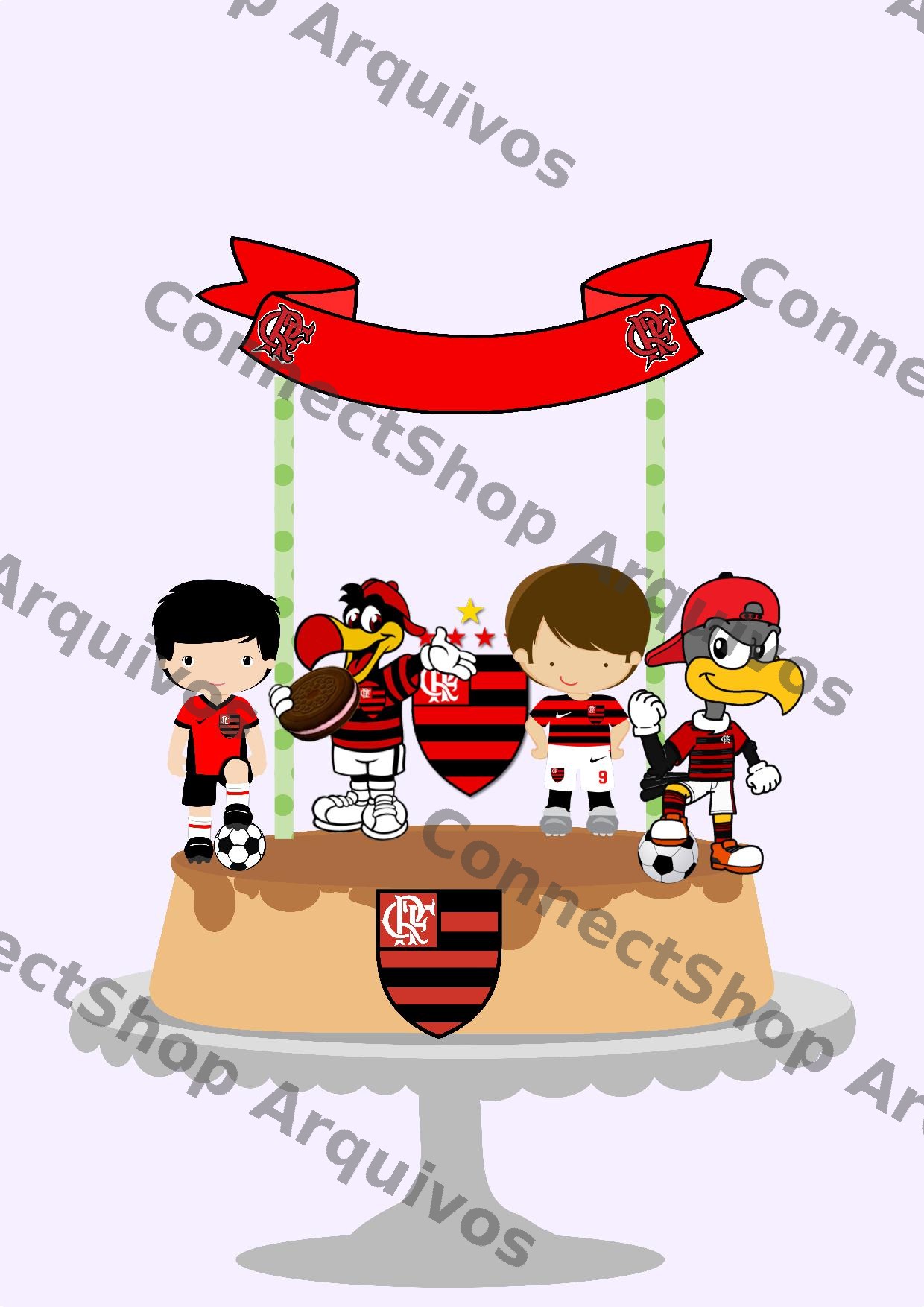 Topo de Bolo - Flamengo