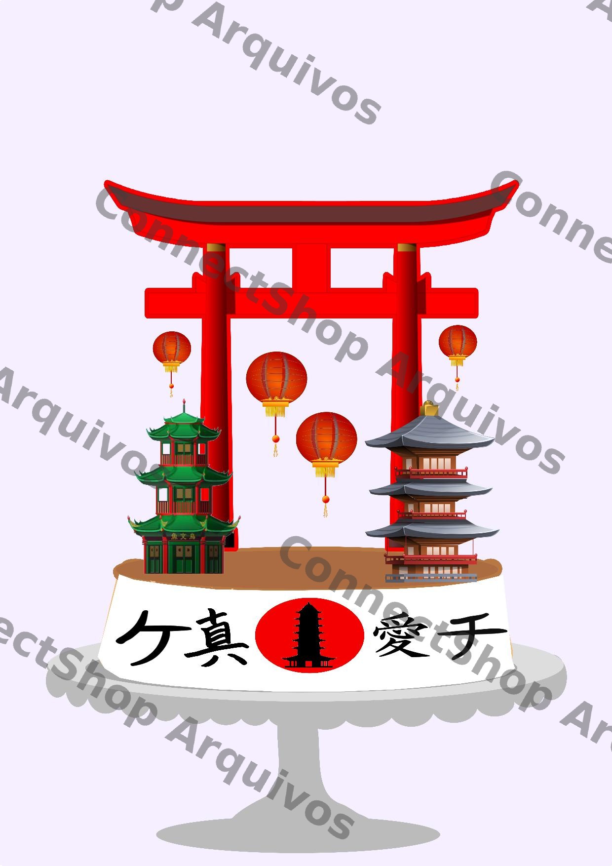 Topo de Bolo - Japao
