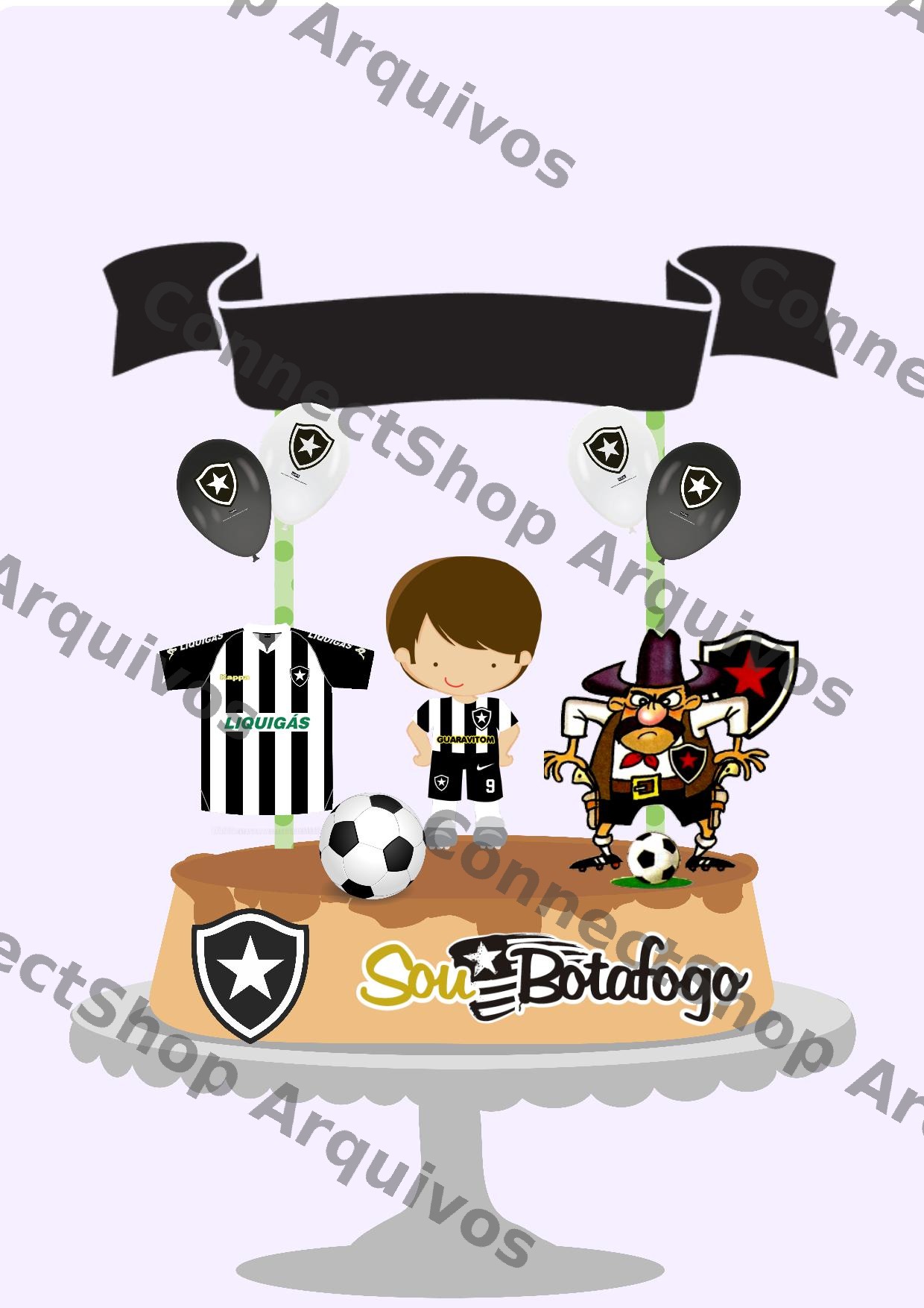 Topo de Bolo - Botafogo