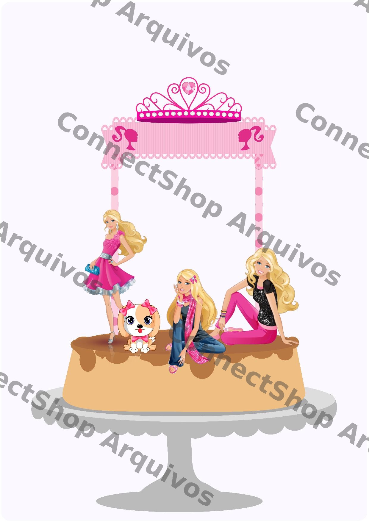 Topo de Bolo - Barbie
