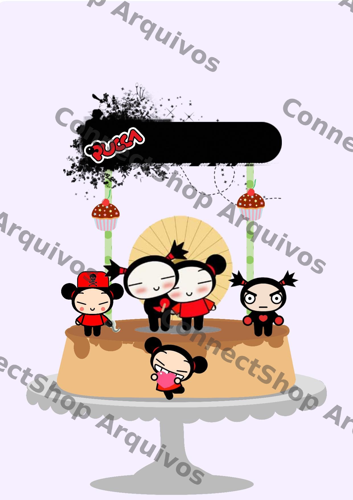 Topo de Bolo - Pucca