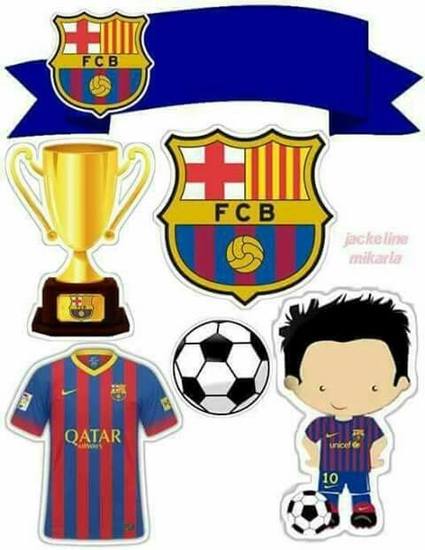 Topo de Bolo - Barcelona Futebol