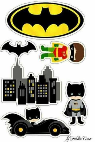 Topo de Bolo - Batman Cidade
