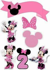 Topo de Bolo - Minnie Número 2