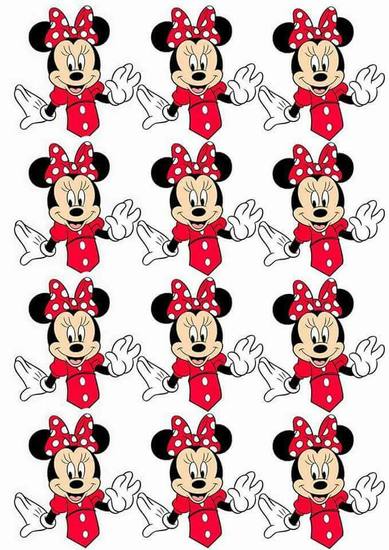 Topo de Bolo - Minnie Cabeças Padrão 2