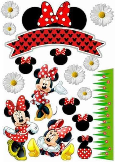Topo de Bolo - Minnie Jardim
