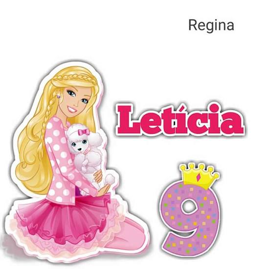 Topo de Bolo - Princesa Bolinhas Número 9
