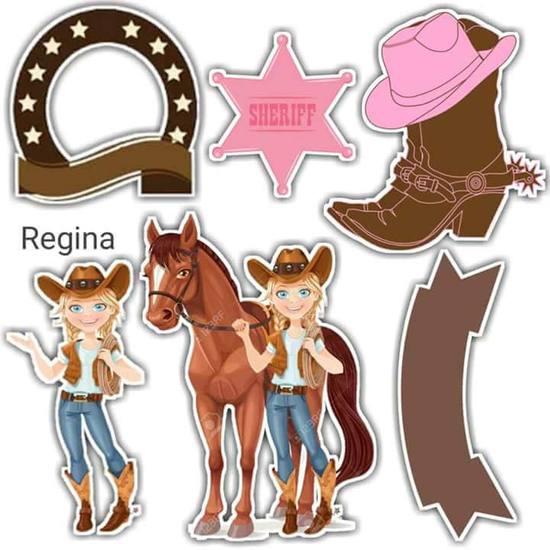 Topo de Bolo - Country Sheriff Cavalo