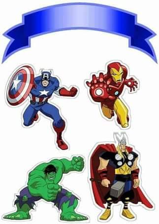 Topo de Bolo - Vingadores