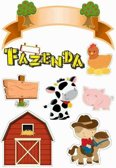 Topo de Bolo - Fazenda Cowboy