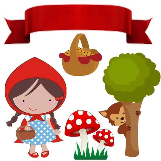 Topo de Bolo - Chapeuzinho Vermelho