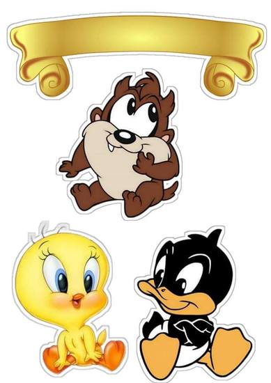 Topo de Bolo - Looney Tunes Baby