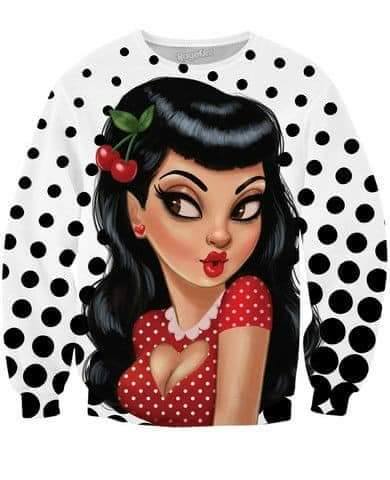 Topo de Bolo - Pin-up Cereja