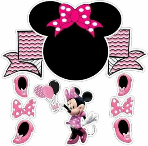 Topo de Bolo - Minnie Rosa