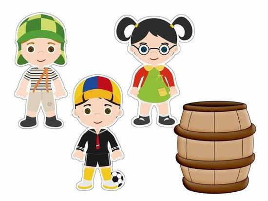 Topo de Bolo - Chaves e Turma