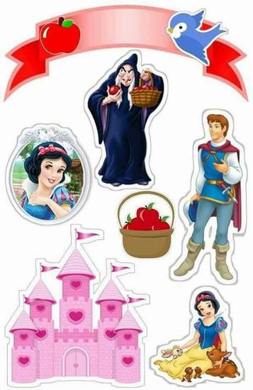 Topo de Bolo - Branca de Neve
