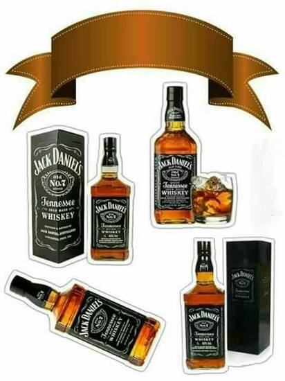 Topo de Bolo - Jack Daniel's Garrafa