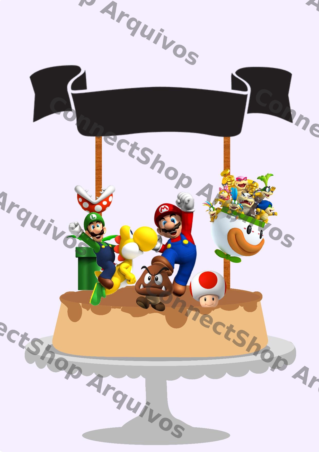 Topo de Bolo - Super Mario Bros