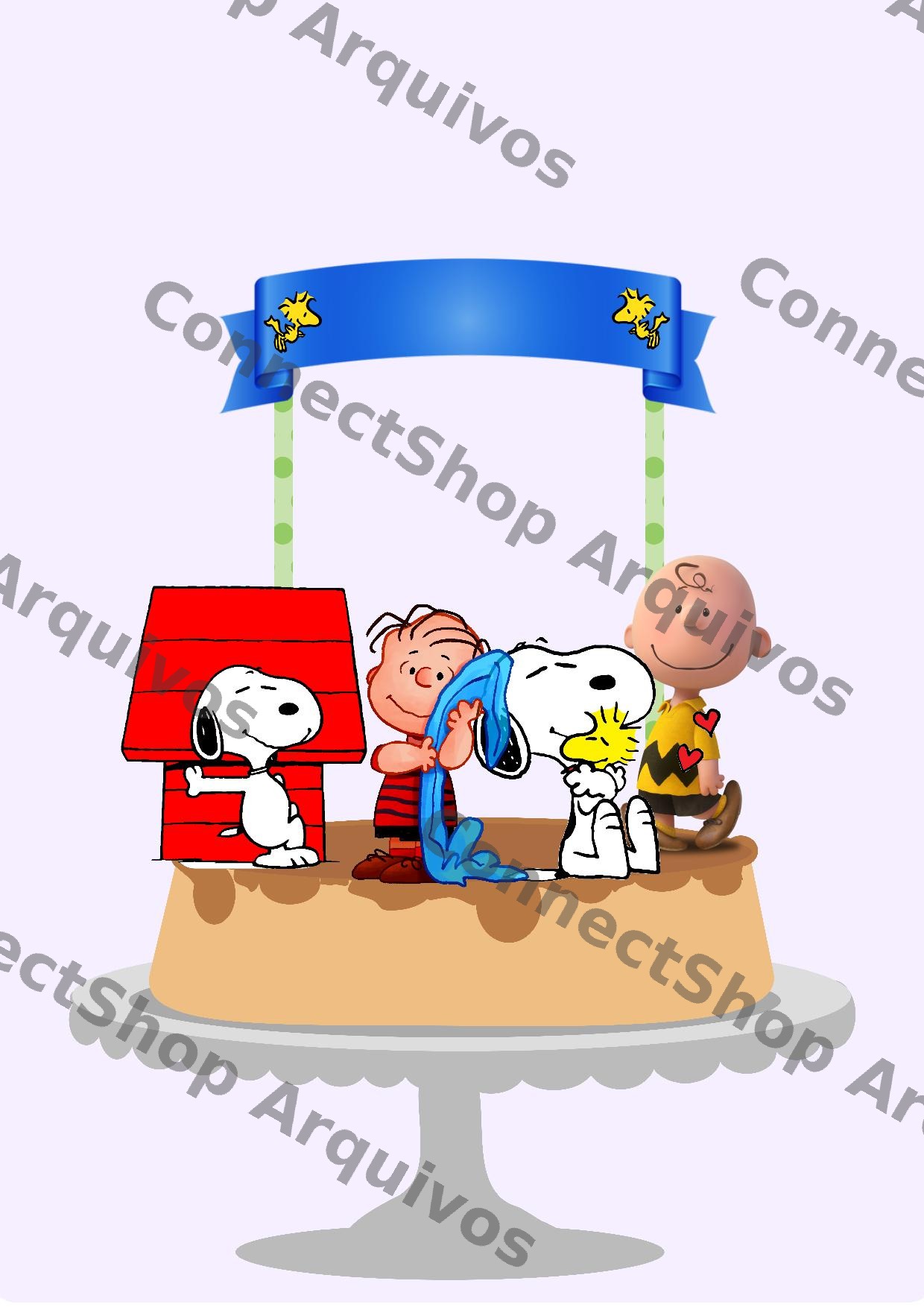 Topo de Bolo - Snoopy