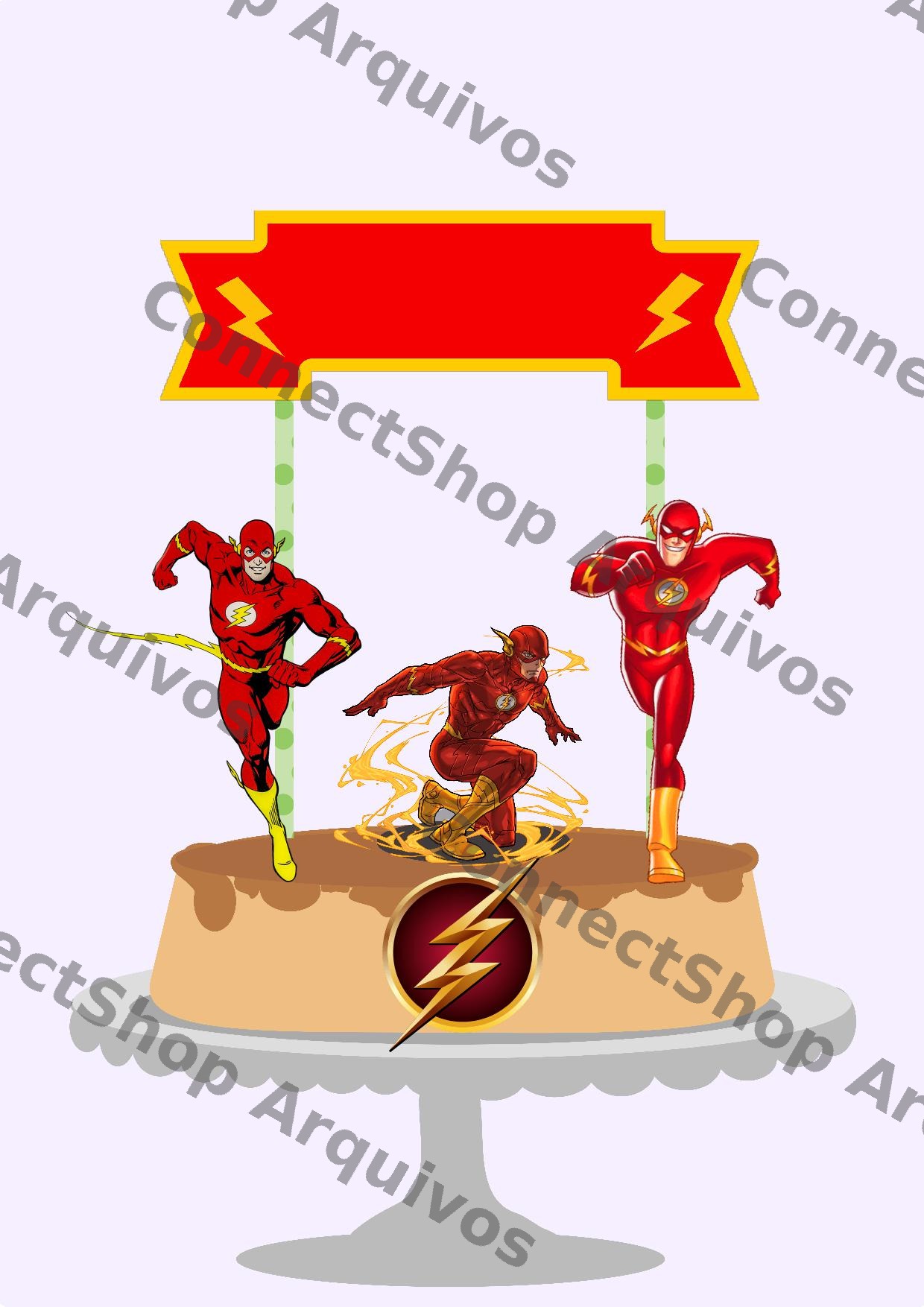 Topo de Bolo - Flash