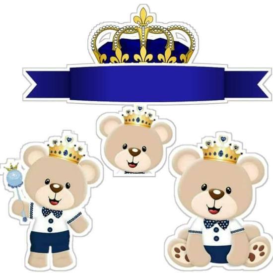 Topo de Bolo - Urso Príncipe