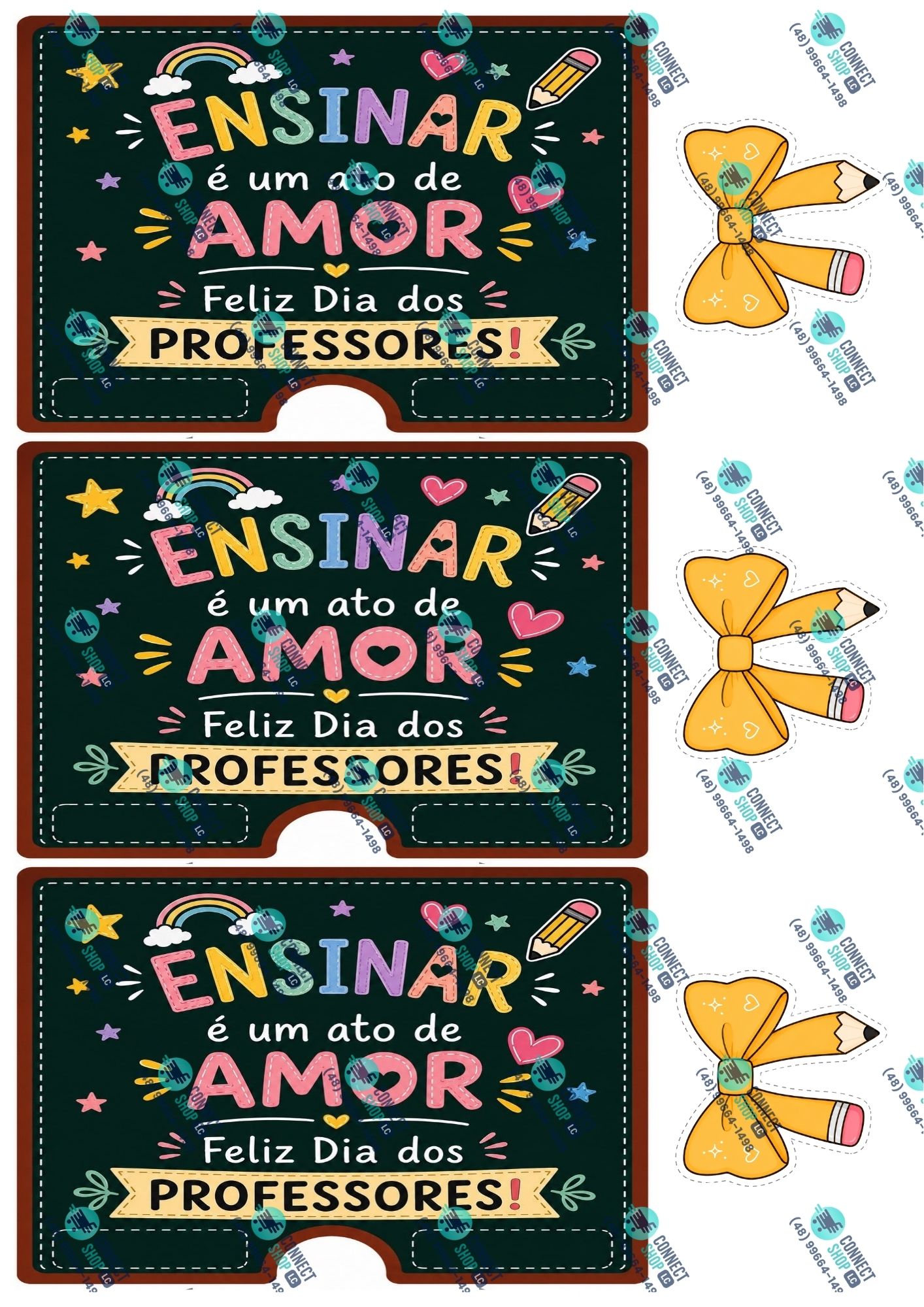 Card dia dos professores (caneta)